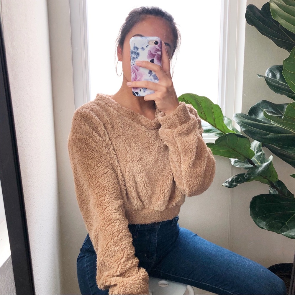 Teddy Bear Crop Sweater
